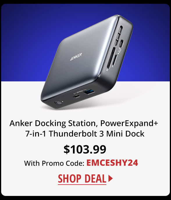 Anker Docking Station, PowerExpand+ 7-in-1 Thunderbolt 3 Mini Dock