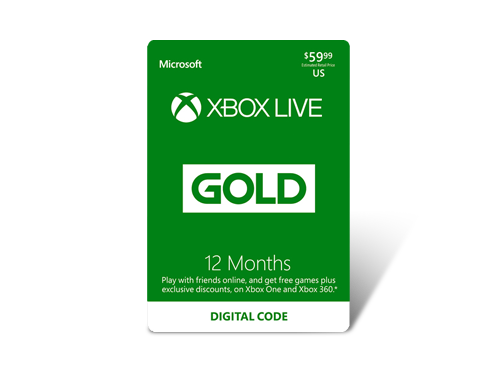 Xbox LIVE 12 Months Gold Membership US (Digital Code)