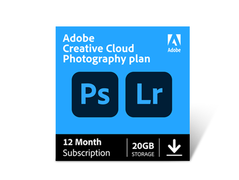 Adobe Creative Cloud Photography Plan 20GB (1-User, 1-Year Subscription) - Mac, Windows, Digital