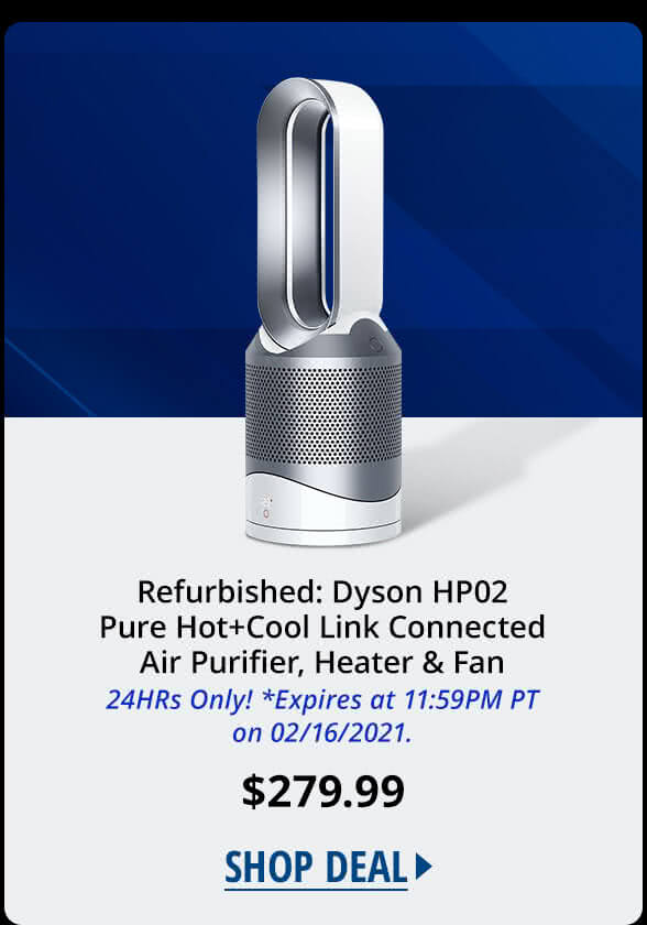 Refurbished: Dyson HP02 Pure Hot+Cool Link Connected Air Purifier, Heater & Fan