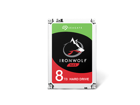 Seagate IronWolf 8TB NAS Hard Drive 7200 RPM 256MB Cache SATA 6.0Gb/s CMR 3.5" for RAID Network Attached Storage