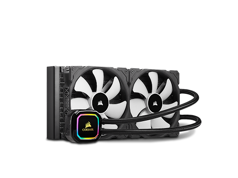 CORSAIR iCUE H115i RGB PRO XT, 280mm Radiator, Dual 140mm PWM Fans, Software Control, Liquid CPU Cooler