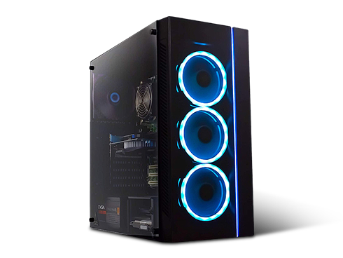 Refurbished: Periphio Gaming Desktop Tower PC, Intel i5 3.1GHz 8GB RAM 128GB SSD + 1TB HDD Windows 10