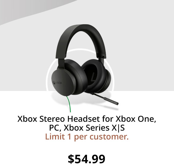 Xbox Stereo Headset for Xbox One, PC, Xbox Series X|S