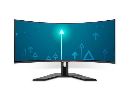 GIGABYTE G34WQC A-SA 34" 144Hz Curved Gaming Monitor, 3440 x 1440 VA 1500R Display, 1ms (MPRT), 90% DCI-P3, VESA Display HDR400, FreeSync Premium, 2x DisplayPort 1.4, 2x HDMI 2.0