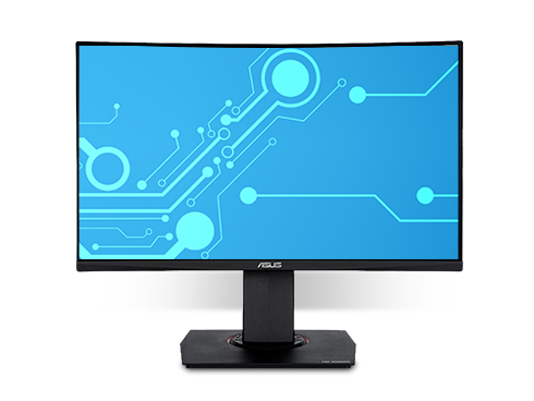 ASUS TUF Gaming VG24VQ 24" (23.6" Viewable) Full HD 1920 x 1080 1ms MPRT 144Hz 2 x HDMI, DisplayPort AMD FreeSync Asus Eye Care with Ultra Low-Blue Light & Flicker-Free Backlit LED Height Adjustable Curved Gaming Monitor