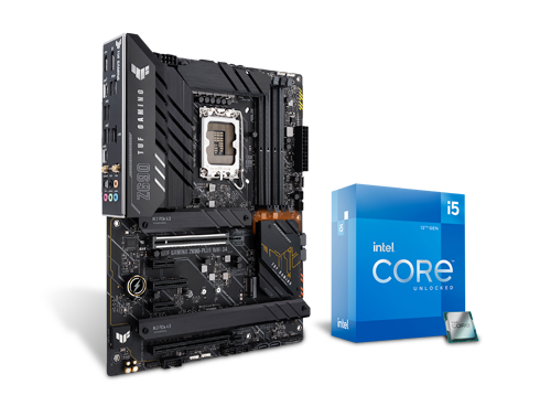 Intel Core i5-12600K Processor + ASUS TUF Gaming Z690-Plus Intel 12th Gen ATX Motherboard Combo