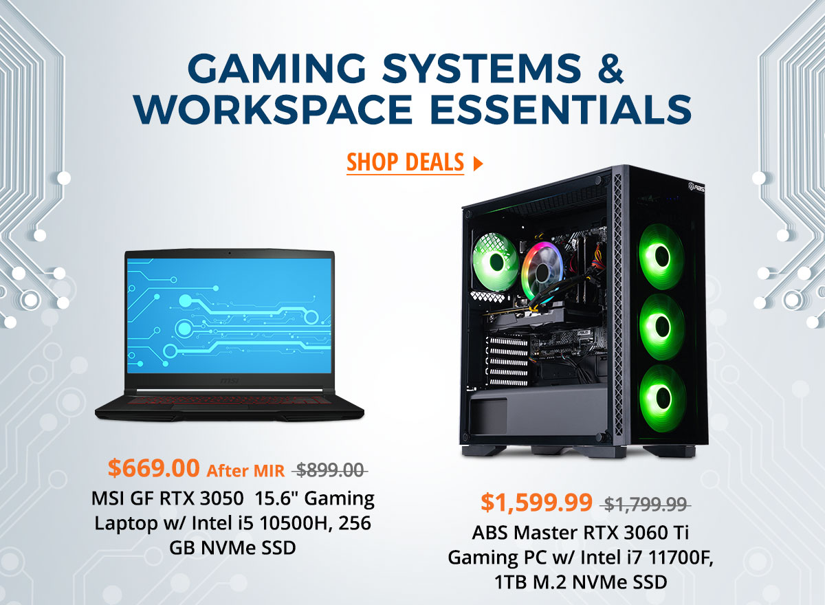 Gaming Systems & Workspace Essentials