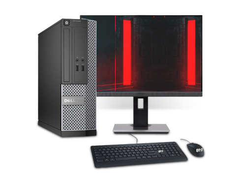 Dell OptiPlex 3020 SFF Computer Desktop PC, Intel Core i5 Processor, 8GB Ram, 500 GB Hard Drive, 22" LCD Monitor, BTO Wireless Keyboard & Mouse, BTO Wi-Fi & Bluetooth, Win 10 Pro (Renewed)