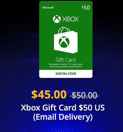 $45.00 Xbox Gift Card $50 US (Email Delivery)