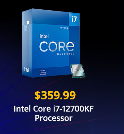 $359.99 Intel Core i7-12700KF Processor