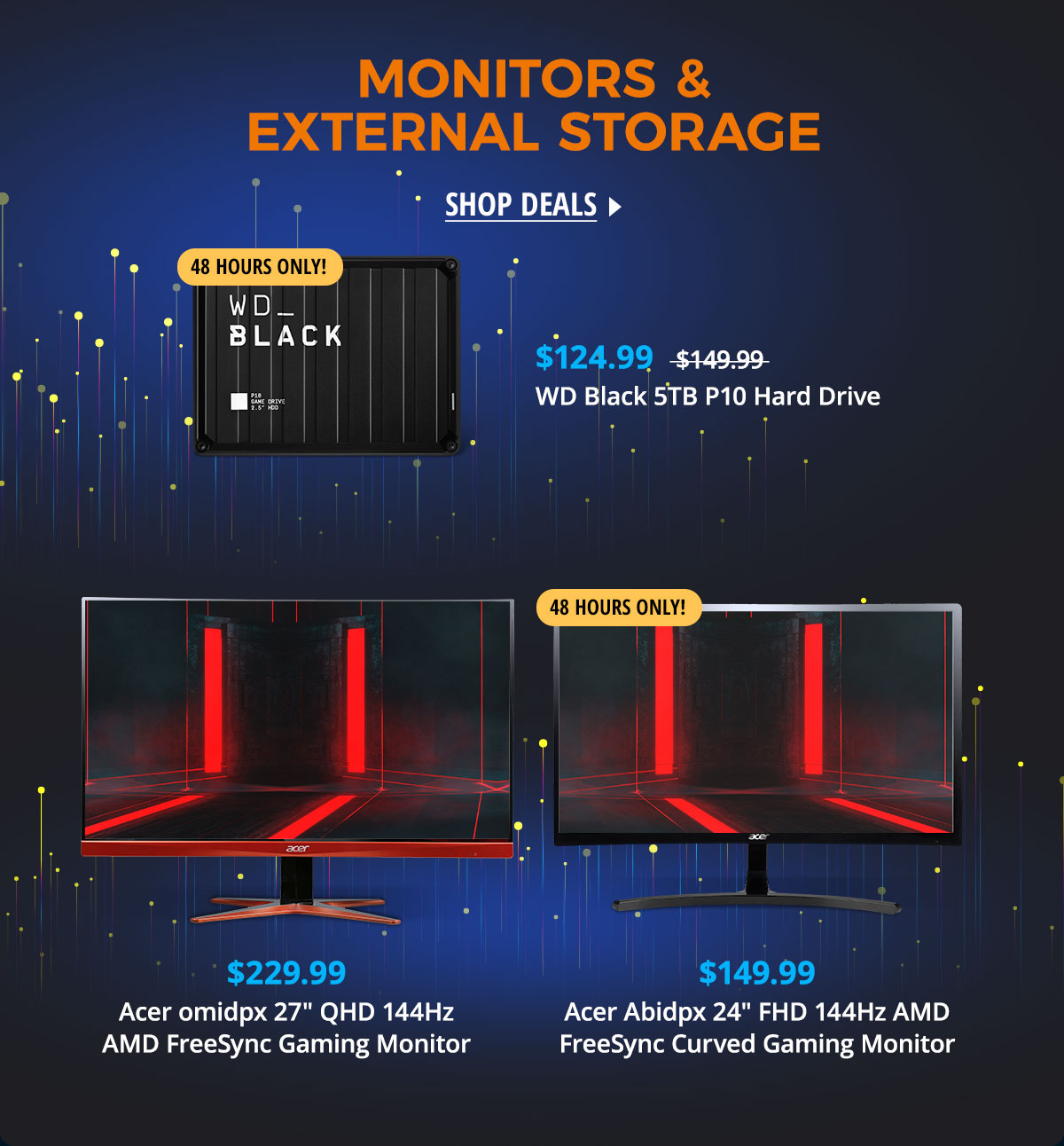 Monitors & External Storage