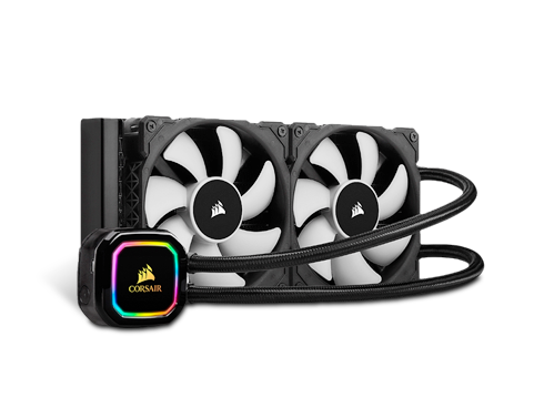 CORSAIR iCUE H100i RGB PRO XT, 240mm Radiator, Dual 120mm PWM Fans, Software Control, Liquid CPU Cooler, CW-9060043-WW LGA 1700 Compatible