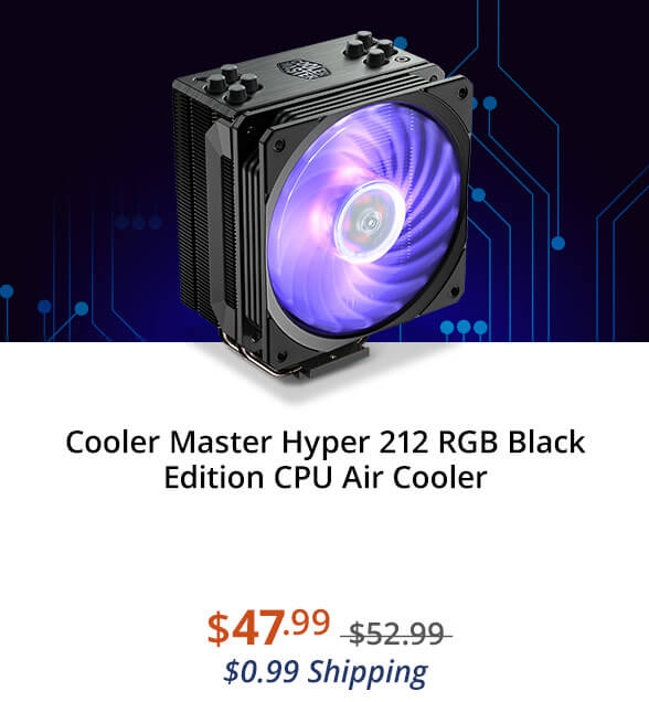 Cooler Master Hyper 212 RGB Black Edition CPU Air Cooler