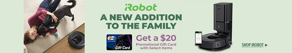 P2020-iRobot Smart Vacuum+$20 Promo GC on Select Items