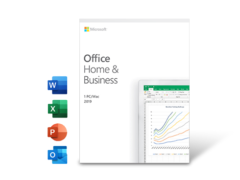 Microsoft Office Home and Business 2019 1 Device, Windows 10 PC/Mac (Key Card)