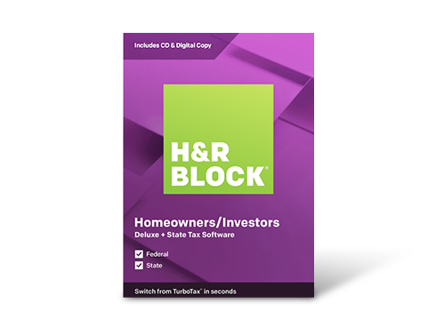 H&R BLOCK Tax Software Deluxe + State 2019