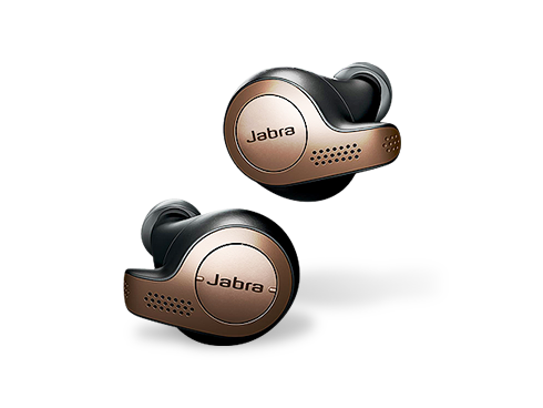 Refurbished: Jabra Elite 65t True Wireless Earbuds, Copper Black
