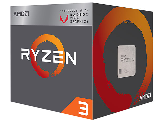 AMD RYZEN 3 2200G 4-Core 3.6 GHz Raden RX Vega 8 Processor