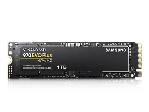 SAMSUNG 970 EVO PLUS M.2 2280 1TB PCIe Gen 3.0 x4, NVMe 1.3 V-NAND 3-Bit MLC Internal Solid State Drive