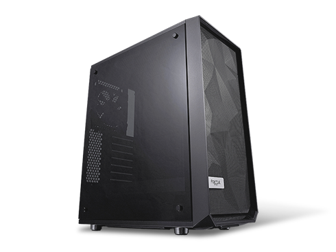 Fractal Design Meshify C - Dark TG ATX Mid Tower Computer Case ATX Power Supply