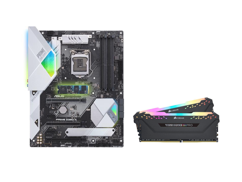 ASUS Prime Z390-A/H10 MB Bundled w/ Intel Optane Memory + CORSAIR Vengeance RGB Pro 16GB (2 x 8GB) DDR4 3000