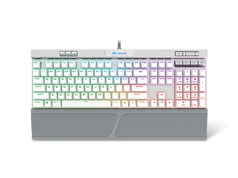 Corsair K70 RGB MK.2 SE Cherry MX Speed Mechanical Gaming Keyboard, RGB LED Backlit, White PBT Keycaps
