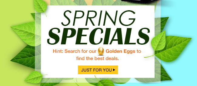 Spring Specials Jun Hm Search for our Gulden Eggs SPRING ﬁnd the best deals. JUST FOR you