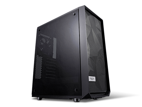 Fractal Design Meshify C - Dark TG ATX Mid Tower Computer Case ATX Power Supply