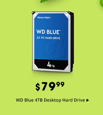 $79.99 WD Blue 4TB Desktop Hard Drive