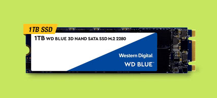 WD Blue 1TB M.2 2280 SATA III 6Gb/s 3D NAND Internal Solid State Drive