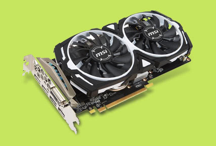 MSI Radeon RX 570 ARMOR OC 8GB 256-Bit GDDR5 DirectX 12 PCI Express x16 HDCP Ready CrossFireX Support Video Card