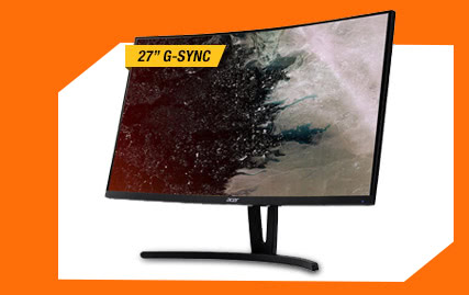 Acer 27" 4ms (GTG) FHD 144Hz G-SYNC Compatible Curved Widescreen LCD/LED Gaming Monitor