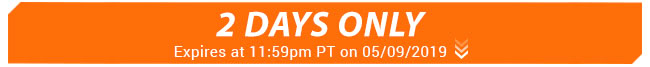 Today Only - Expires at 11:59pm PT on MM/DD/2019