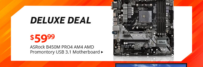 Deluxe Deal - ASRock B450M PRO4 AM4 AMD Promontory USB 3.1 Motherboard