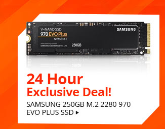 Feature - 24-Hr Exclusive Deal Samsung 250GB M.2 2280 970 EVO Plus SSD