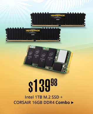 Feature - Intel 1TB M.2 SSD + CORSAIR 16GB DDR4 Combo