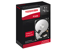 Toshiba P300 1TB Desktop PC Internal Hard Drive 7200 RPM SATA 6Gb/s 64 MB Cache 3.5 Inch - HDWD110XZSTA