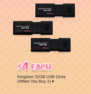 Feature - $4 Each Kingston 32GB USB Drive (When You Buy 3)