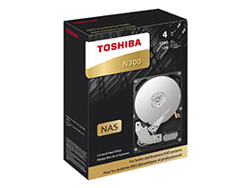 Toshiba N300 4TB High Reliability NAS Hard Drive 7200 RPM 128MB Cache SATA 6.0Gb/s 3.5 Inch Internal Hard Drive HDWQ140XZSTA