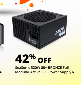 Feature - SeaSonic 520W 80+ Bronze Full Modular Active PFC Power Supply