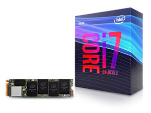 Combo: Intel Core i7-9700K 8-Core 3.6 GHz (4.9 GHz Turbo) CPU w/ Intel UHD Graphics 630, Intel 660p 2TB M.2 2280 Internal Solid State Drive