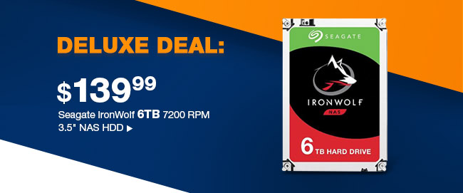 Deluxe Deal: Seagate IronWolf 6TB 7200 RPM 3.5" NAS HDD