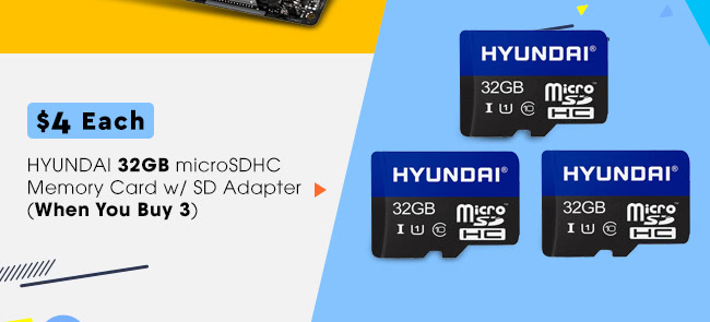 Feature - Hyundai 32GB microSDHC Memory Card w/ SD Adapter (When You Buy 3)