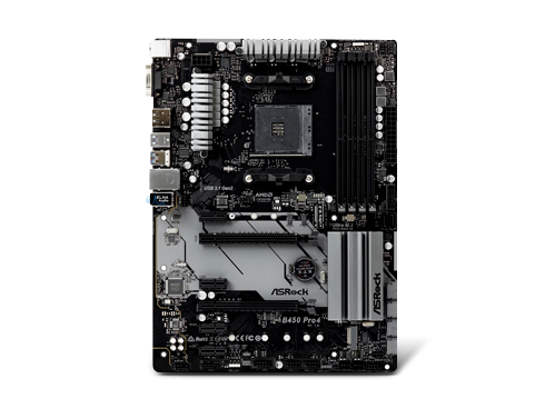 ASRock B450 PRO4 AM4 AMD Promontory B450 SATA 6Gb/s USB 3.1 HDMI ATX AMD Motherboard