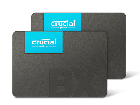 2 x Crucial BX500 2.5" 240GB SATA III 3D NAND Internal Solid State Drive