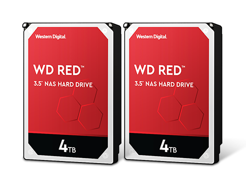 2 x WD Red 4TB NAS Hard Disk Drive 5400 RPM SATA 6Gb/s 64MB Cache 3.5"