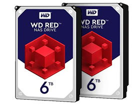 Combo (2x): WD Red 6TB NAS Hard Disk Drive - 5400 RPM Class SATA 6Gb/s 64MB Cache 3.5 inch - WD60EFRX