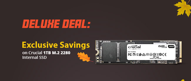 Deluxe Deal - Crucial 1TB M.2 2280 Internal SSD