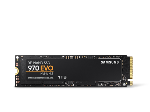 SAMSUNG 970 EVO M.2 2280 1TB PCIe Gen3. X4, NVMe 1.3 64L V-NAND 3-Bit MLC Internal Solid State Drive